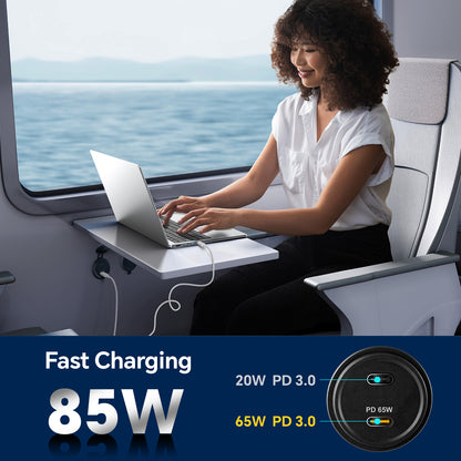 12V USB Socket Aluminum Outlet, 65W PD3.0 USB-C & 20W PD