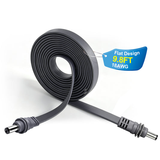 for Starlink Mini Flat DC Power Cable, Replacement DC Waterproof Cord 1.5mm Thin