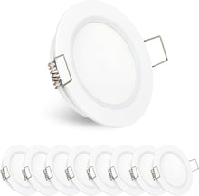 12V LED Puck Light RV Recessed Ceiling Light 2.75” Down Light for Camper Van Truck Boat Interior Ceiling Kitchen Cabinet Lighting CRI 93 8 Pack(Pearly White)