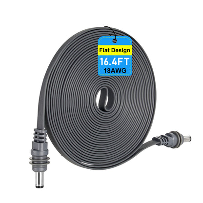 for Starlink Mini Flat DC Power Cable, Replacement DC Waterproof Cord 1.5mm Thin