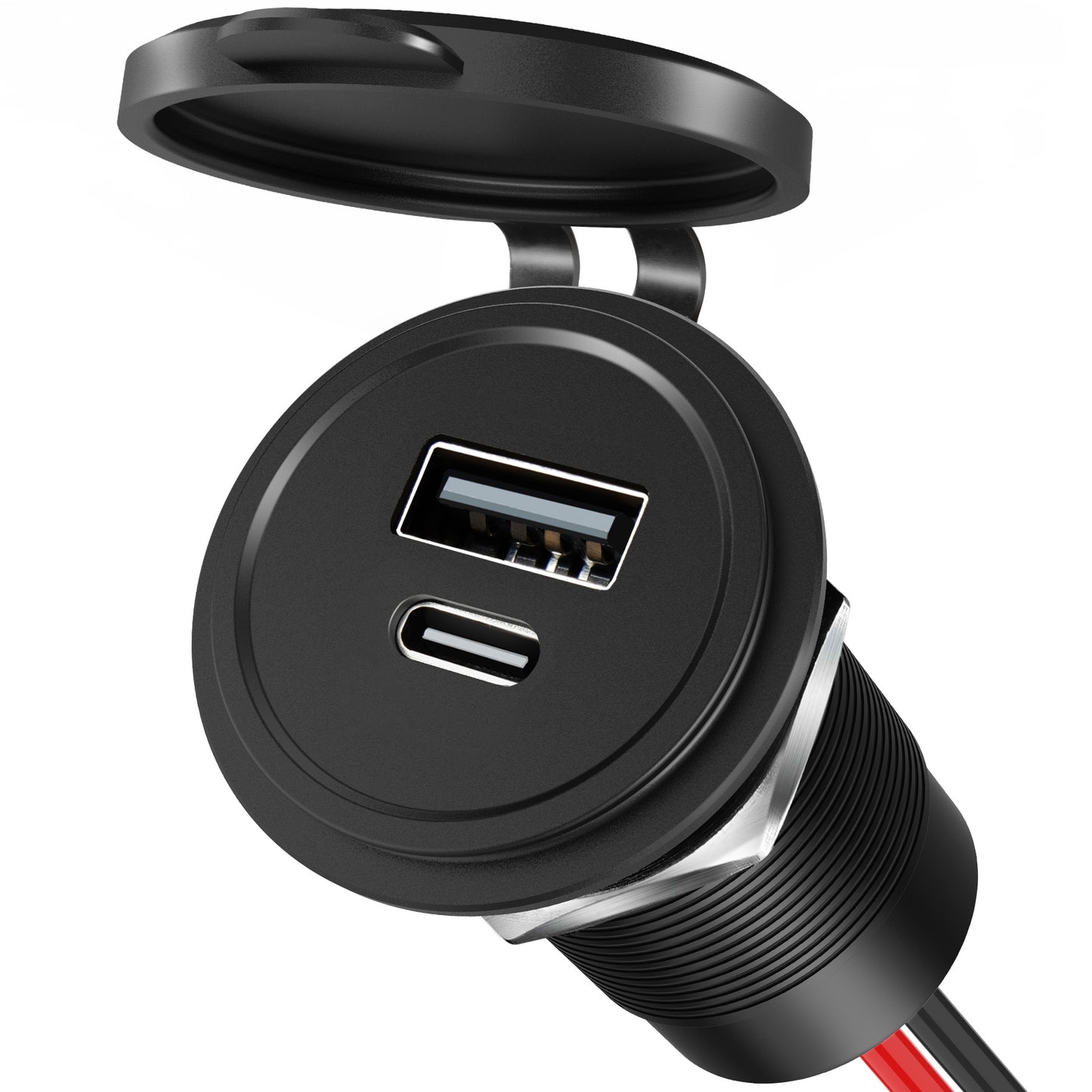 MIni 48W USB Charger, 12V USB Outlet for RV, Boat, Truck, Camper