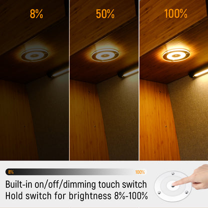 Obeaming 4.75" Interior LED RV Ceiling Dome Light  w/ Acrylic Panel