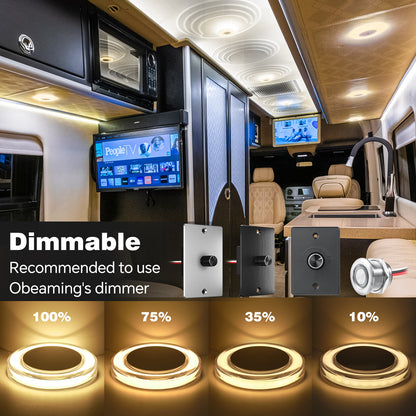 Obeaming 3" Low Profile Disk Light
