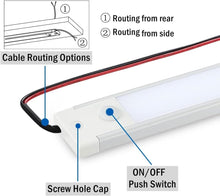 RV LED Interior Light Bar 385LM, 12 Inch Length, CRI 95, Push On Off Switch for Camper Boat Truck Enclosed Trailer Cargo Van Conversion