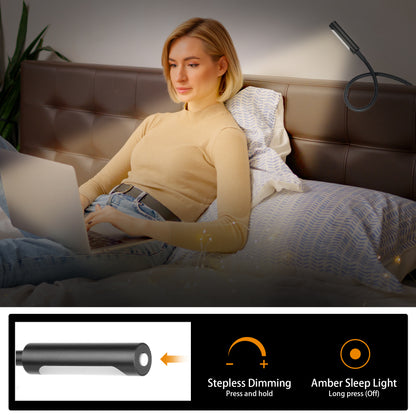 Wall Mounted Reading Light, Bedside Book Light Minimalist Black