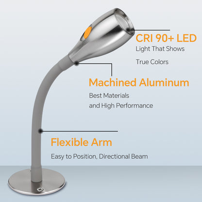 12V Reading Light & Bedside Lamp 4000K / Red Light  CNC Miled Aluminum
