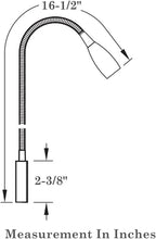 12V Dimmable Reading Light, RV Boat Bedside Reading Lamp, Gooseneck Equipped USB Charger & Press Dimmer Switch