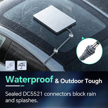 Car Adapter for Starlink Mini, Wall Pass Through Flat Cable