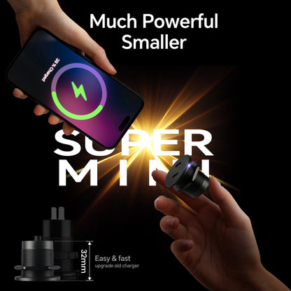 50W 12V USB Outlet Dual 25W USB-C Charger PD 3.0 Aluminum Fast Charging Socket, Replacement Car Charger Accessories for RV Camper Trailer Truck Boat Golf