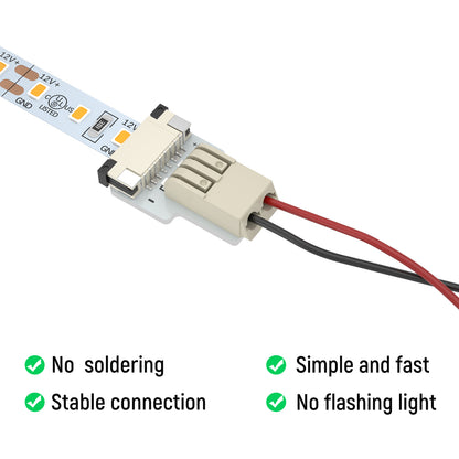 Micro Lock Design LED Strip Connection