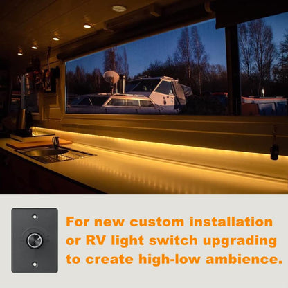 Obeaming 12V 6A  Dimmer Switch Rotary Control