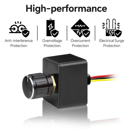 Obeaming 12V 5A Rotary Dimmer Switch PWM