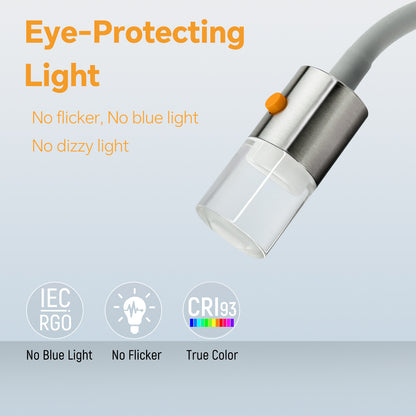 12V Reading Light & Bedside Lamp 4000K / Red Light  CNC Miled Aluminum Acrylic