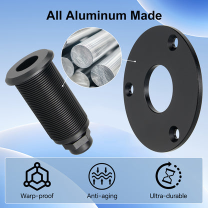 RV Wall Pass Through for Starlink Mini, Full Aluminum Cable Pass Through kit, IP67 Waterproof 5.5x2.1mm DC Female Bulkhead Connector for Camper Van Boat Battery Box