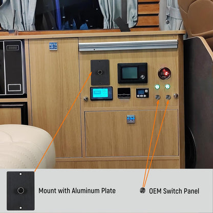 12V/15A PWM LED Low-Side Dimmer Switch Black