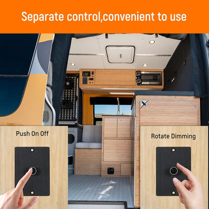 12V/15A PWM LED Low-Side Dimmer Switch Black