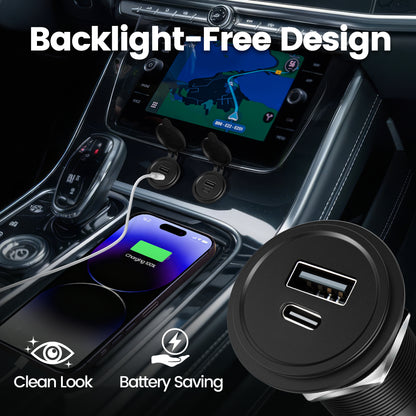 MIni 48W USB Charger, 12V USB Outlet for RV, Boat, Truck, Camper