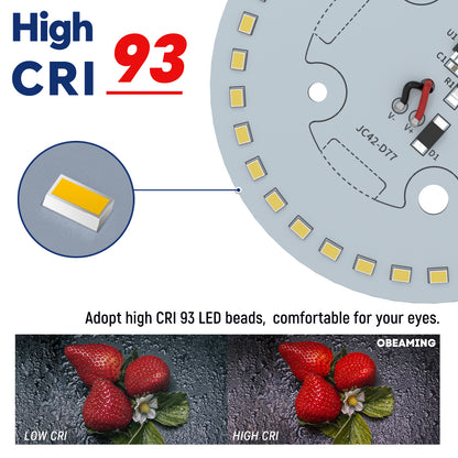 Obeaming 3" Low Profile Disk Light w/ Switch