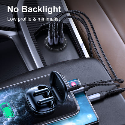 USB C Socket 12V Aluminum 3-Port Outlet, 27W PD & 20W PD